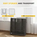 PawHut 16 Panels Heavy Duty Puppy Playpen, for Small and Medium Dogs, Indoor and Outdoor Use - Grey - 5