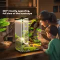 PawHut 12L Vivarium for Lizards, Frogs, Snakes, Turtles, Tortoises w/ Anti-Escape Design, Ventilation - 5