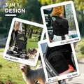PawHut 3 In 1 Detachable Pet Stroller, for Extra Small and Small Dogs - Black - 5