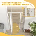 PawHut 180cm Extra Tall Pet Gate with 3.5 cm Narrow Gap, Pressure Mounted No Drilling Cat Gate for Doorways, 76-104cm Width - 7