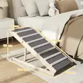 PawHut Dog Ramp for Couch, Adjustable Folding Pet Ramp, 4 Adjustable Height Dog Climbing Ladder, 35/43/47/50 cm Height - 3