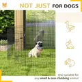 PawHut 8 Panel DIY Dog Pen with Door, for Dogs, Small Animals, Indoor/Outdoor Use, 76cm High - 5