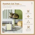 PawHut Cat Tree, Kitten Scratcher Activity Centre, with Sisal Scratching Post, Toy Ball - Grey - 4