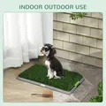 PawHut Artificial Grass Dog Toilet with Tray for Potty Training Indoor Outdoor, 2 Packs, 67 x 41cm - 7