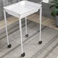 PawHut Bird Cage Budgie Cages for Finch Canary Parakeet with Stand Wheels Slide-out Tray Accessories Storage Shelf, White - 9