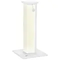 PawHut 81cm Cat Scratcher, Vertical Full Scratcher w/ Natural Sisal Rope, Hanging Ball, Soft Plush - White - 1