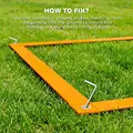 PawHut Dog Agility Training Equipment with Weave Poles, Jump Ring, Pause Box, Adjustable Hurdle, Carry Bag, Orange - 8