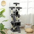 PawHut Cat Tree Scratching House, Activity Play Centre - 3
