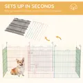 PawHut Pet Playpen Crate, with Eight Panels, Door, for Indoors and Outdoors, 60H x Φ156cm - 4