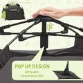 PawHut Foldable Dog Cat Tent with Water-Resistant Oxford, Carry Bag for Extra Large Dog, Green - 5
