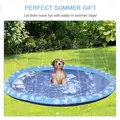 PawHut Dog Splash Pad, Pet Sprinkler Mat, Non-Slip Dog Paddling Pool, Foldable Outdoor Sprinkler and Splash Mat Water Play for Garden, Patio, Summer Fun, 170 cm - 7