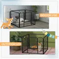 PawHut Heavy Duty Dog Playpen, 4 Panel Puppy Pen, Foldable Dog Kennel Both Indoor Outdoor Use Collapsible Design 82L x 82W x 60H (cm) - 6