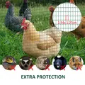 Pawhut PVC Coated Welded Wire Mesh Fencing Chicken Poultry Aviary Fence Run Hutch Pet Rabbit 30m Dark Green - 6