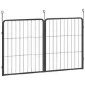 PawHut Two-Piece Dog Pen Expansion Pack for Small Dogs, 60cm Tall Animal Pen with Three Connecting Stakes - 1