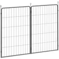 PawHut Two-Piece Dog Pen Expansion Pack for Large Dogs, 100cm Tall Animal Pen with Three Connecting Stakes - 1