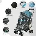PawHut Pet Stroller for Small and Miniature Dogs, with Rain Cover - Dark Green - 7