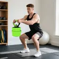 SPORTNOW 30kg 6-In-One Adjustable Weight Dumbbells Set, Barbell, Kettlebell, Push Up Stand - Green - 9