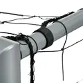 SPORTNOW 8ft x 5ft Football Goal, Set of 2 Football Net for Garden, Training Goal with Ground Stakes, Steel Frame - 6