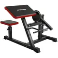 SPORTNOW Adjustable Preacher Curl Bench, Multi-Functional Weight Bench with Handlebar and Elbow Cushion for Home and Outdoor Gym - 1