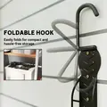 SPORTNOW 4 Pack Bike Rack, Wall Mounted Bicycle Hanger Hook, Foldable Garage Bike Wall Rack, Bicycle Storage Holder for Indoor Outdoor Use - 7