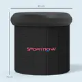 SPORTNOW 300L Outdoor Ice Bath Tub, with Lid, Cover, Carry Bag, Black - 3