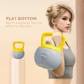 SPORTNOW 10KG Soft Kettlebell, Kettlebell with Non-Slip Handle for Home Gym, Weight Lifting, Strength Training, Yellow/Grey - 6