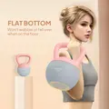 SPORTNOW 6KG Soft Kettlebell, Kettlebell with Non-Slip Handle for Home Gym, Weight Lifting, Strength Training, Pink/Grey - 6
