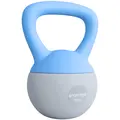 SPORTNOW 6KG Soft Kettlebell, Kettlebell with Non-Slip Handle for Home Gym, Weight Lifting, Strength Training, Light Blue/Grey - 1