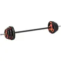 SPORTNOW 20kg Adjustable Barbell Weights Set for Home Gym, Strength Training - 1