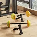SPORTNOW 2Pcs Barbell Jack, Deadlift Jack with Non-Slip Handle and Plastic Padding, Easy Loading and Unloading 400kg Barbell Plates, for Home Gym, Deadlifting Weight Training - 2