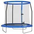 SPORTNOW 8ft Trampoline with Safety Enclosure Net, Steel Frame Outdoor Trampoline, with Edge, Safety Cover - 1