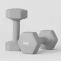 SPORTNOW 2 x 6kg Hexagonal Dumbbells Weights Set with Non-Slip Grip for Home Gym Workout, Grey - 8