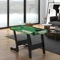 SPORTNOW 104cm Folding Mini Pool Table Set with 2 Cues, 16 Balls, Chalk, Triangle, Brush, Green - 8