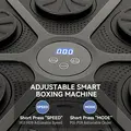 SPORTNOW Music Boxing Machine, Smart Bluetooth Boxing Machine Wall Mounted with 9 Speeds & Modes, LED Lights and Gloves, Punching Pad for Adults, Black - 4