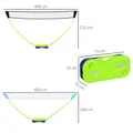 SPORTNOW Portable Badminton Net Set w/ Volleyball Net, Rackets, Shuttlecocks - 3