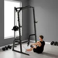 SPORTNOW Power Cage Power Rack with 15-Level Squat Rack, Cable Pulley System, Pull up Stand and Push up Stand - 9