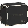 SPORTNOW Non-Slip Plyo Box, Corner-free Wooden Jump Box, 41 x 61 x 51 cm - 1