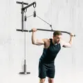 SPORTNOW Weight Pulley System, Cable Pulley System for Home Gym, Cable Machine LAT Pull Down Attachment for Biceps Curl, Tricep, Arm Workouts - 8