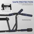 SPORTNOW Multi-Grip Doorway Pull Up Bar with Non-Slip Grips, Chin Up Bar with Anti-Fall Slot for Indoor Gym Upper Body Workout - 6