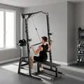 SPORTNOW Power Cage Power Rack with 15-Level Squat Rack, Cable Pulley System, Pull up Stand and Push up Stand - 2