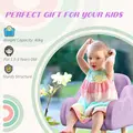 ZONEKIZ Kids Armchair Toddler Sofa Children Chair with Arm Rest, Wooden Frame, Velvet, PP Legs, Cloud Shape, for Ages 1.5-3 Years - Purple - 7