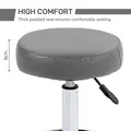Vinsetto PU Leather Rolling Stool, Height Adjustable Stool Chair with Wheels for Salon, Massage, Spa, Grey - 5