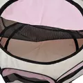 PawHut Portable Cat Dog Playpen Pet Puppy Rabbit Guinea Pig Pen Run Dia 90 x 41H cm Indoor & Outdoor Pink - 9