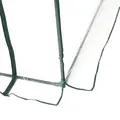 Outsunny Walk-in Polytunnel Greenhouse with Roll-up Door Transparent Tunnel Greenhouse with Steel Frame and PVC Cover, 2.5 x 2m - 8