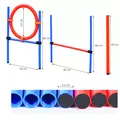 PawHut Pet Agility Training Equipment Dog Play Run Jump Obedience Training Set Adjustable (Pole + Hoop + Hurdle) - 3