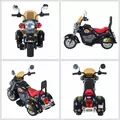 HOMCOM Kids Ride On Toy Car Motorbike Electric Scooter 6V Battery Operated Toy Trike-Black - 8