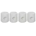 Outsunny 4 Pack 36 kg Gazebo Weights, Canopy Tent Weights with Rapid Clip, Gazebo Leg Weights Fill with Sand or Water, White - 1