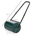 Outsunny 30 L Heavy Duty Water Or Sand Filled Φ30cm Garden Steel Lawn Roller Drum - Dark Green - 3