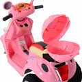 HOMCOM Kids Electric Ride On Toy Car 6V Electric Motorbike with Chargeable Battery Headlight and Music for 3-5 Years - Pink - 9