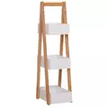 HOMCOM 3 Tier Bathroom Shower Caddy Freestanding Rack Storage Unit Shelf Organiser - 1